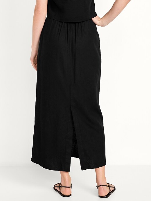 Extravagant Linen Skirt/High Waist Loose Black Skirt/Deconstructed Linen Skirt/Asymmetric deals Stylish Skirt/Avantgarde Long Skirt/Party Skirt