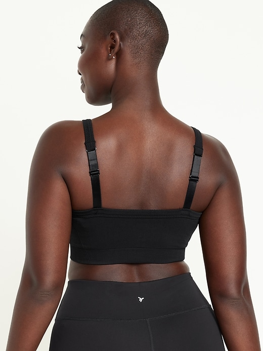 L'image numéro 6 présente Soutien-gorge de sport côtelé à maintien léger sans coutures