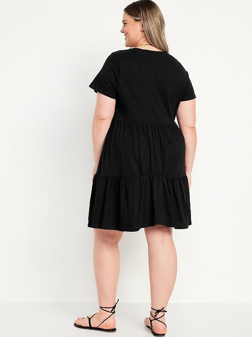 Image number 8 showing, Tiered Mini Swing Dress