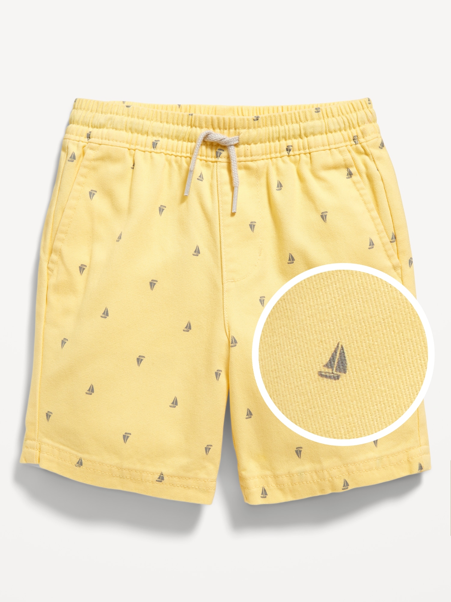 Printed Functional-Drawstring Shorts for Toddler Boys