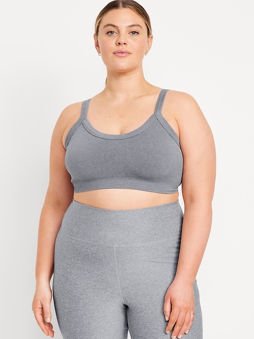 Image number 8 showing, Light Support Fluid Seamless Ribbed Sports Bra