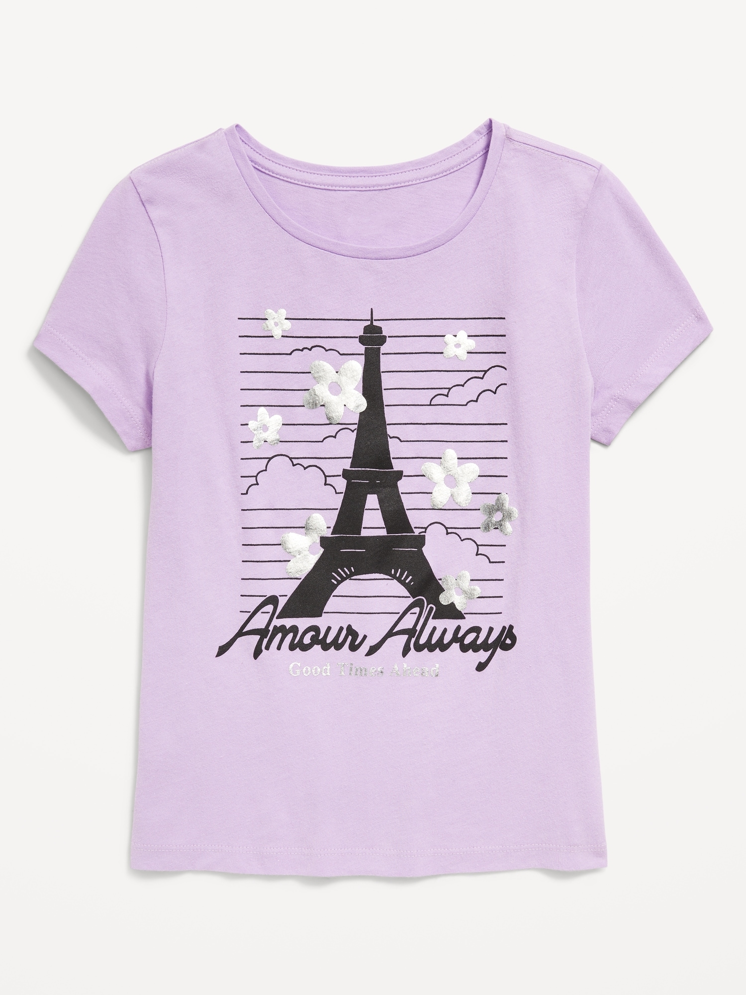 T-shirt à manches courtes à imprimé pour fille