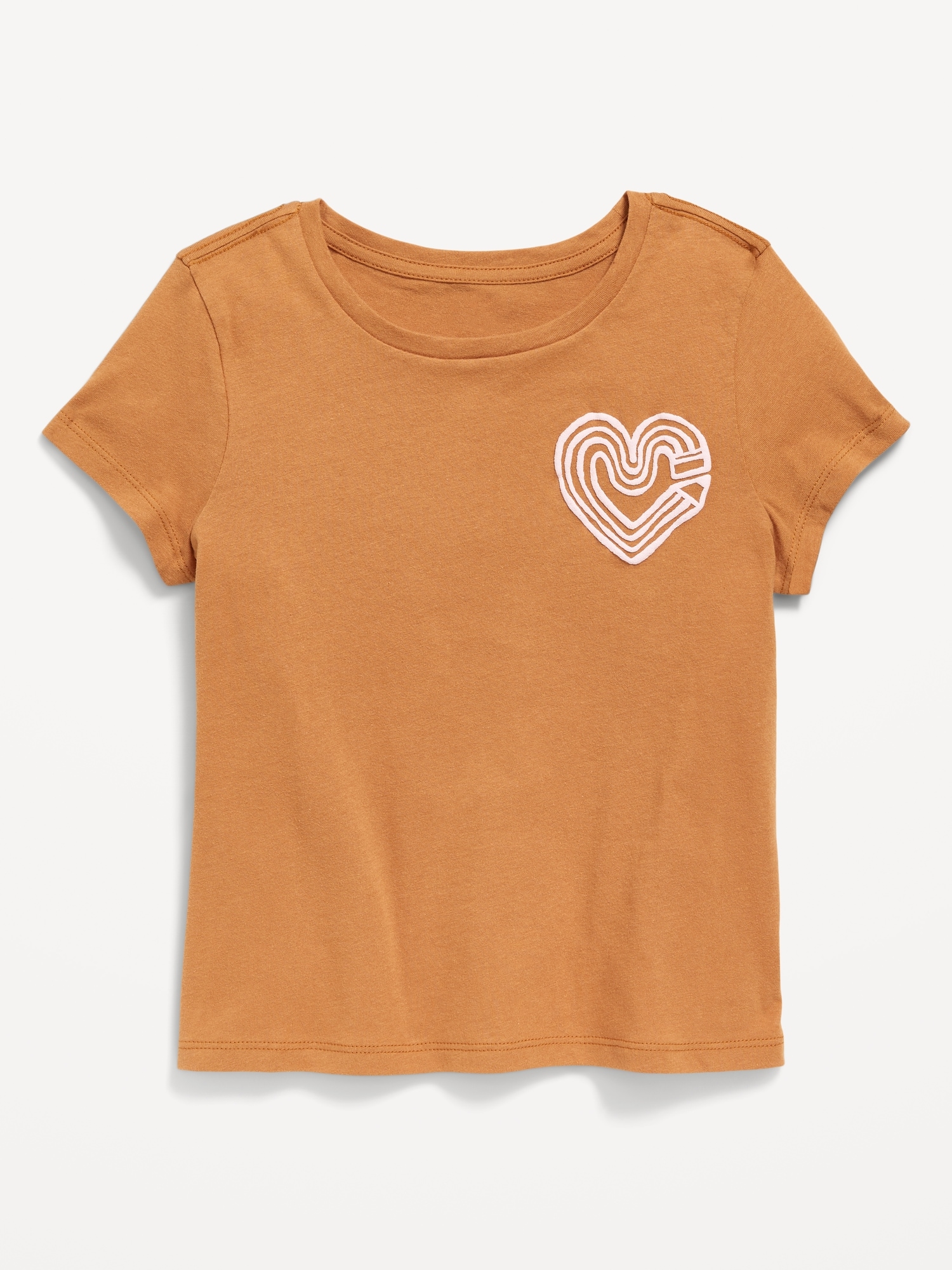 T-shirt à manches courtes à imprimé pour fille