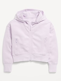 View large product image 3 of 4. Dynamic Fleece Zip-Front Performance Hoodie for Girls