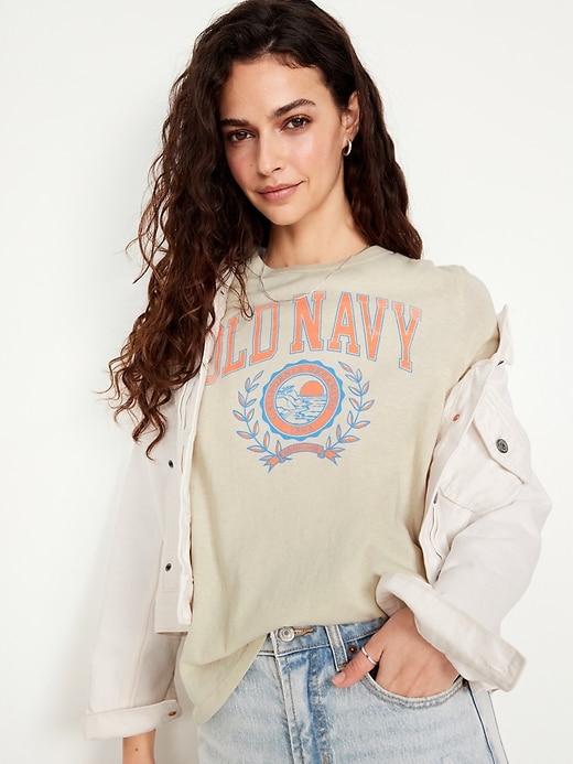 L'image numéro 3 présente T-shirt à logo imprimé
