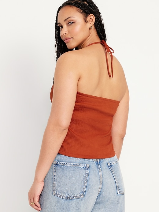 Image number 6 showing, Fitted Halter Top