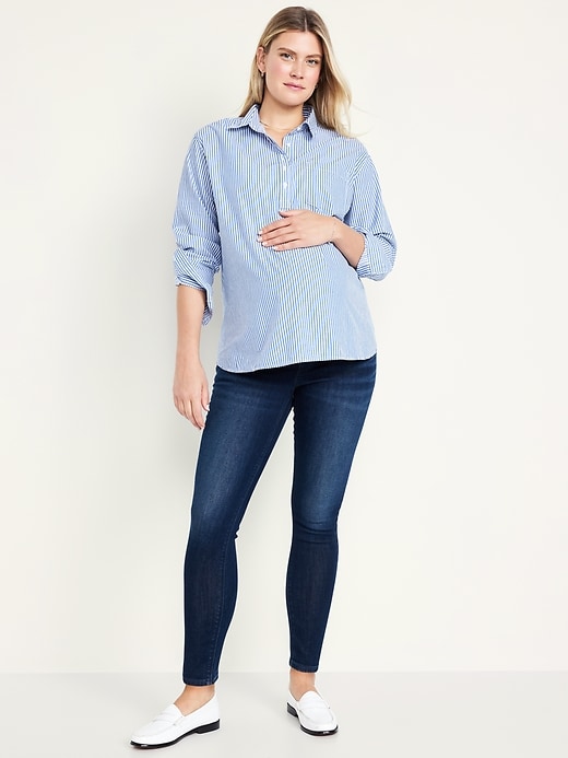 Image number 1 showing, Maternity Full-Panel Wow Skinny Jeans