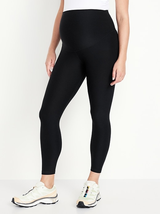 View large product image 1 of 2. Maternity Full-Panel Cloud+ 7/8 Leggings