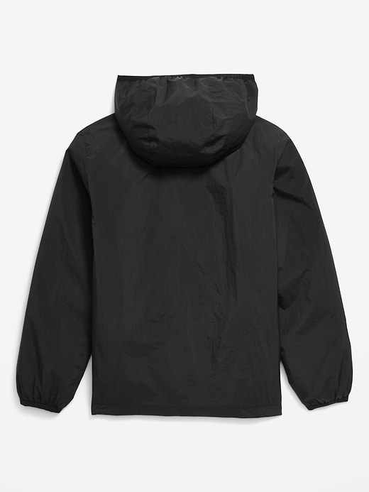 Image number 3 showing, Hooded Zip-Front Water-Resistant Jacket for Boys