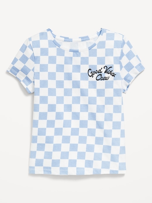 Voir une image plus grande du produit 1 de 2. T-shirt à manches courtes à imprimé pour fille