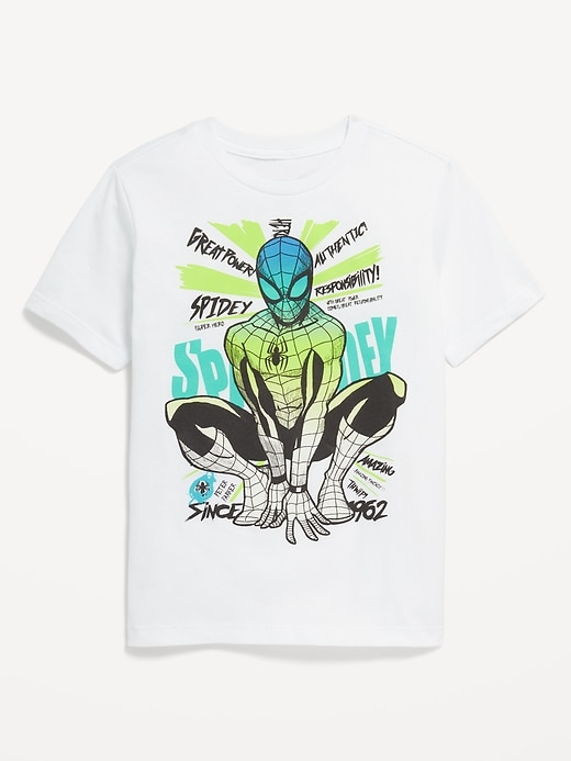 Voir une image plus grande du produit 1 de 2. T-shirt à imprimé Spider-Man de Marvel™ unisexe pour Enfant