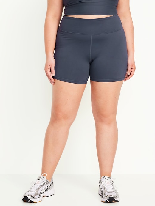 Image number 7 showing, High-Waisted PowerSoft Biker Shorts -- 6-inch inseam