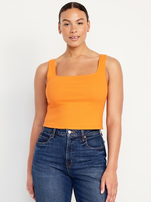 Image number 5 showing, Ultra-Crop Rib-Knit Tank Top