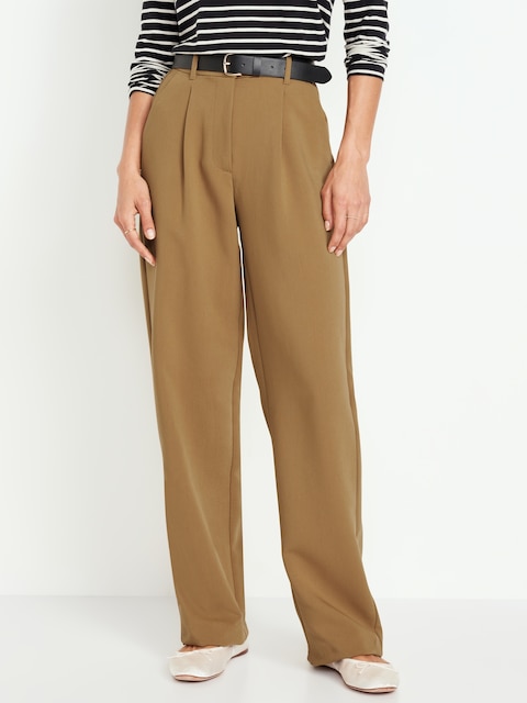 Extra High-Waisted Taylor Wide-Leg Trouser Pants