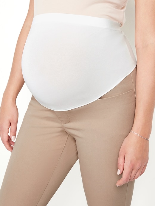 Image number 5 showing, Maternity Full-Panel Pixie Ankle Pants