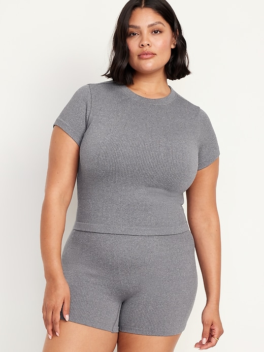 Image number 7 showing, Fitted Seamless Ribbed T-Shirt