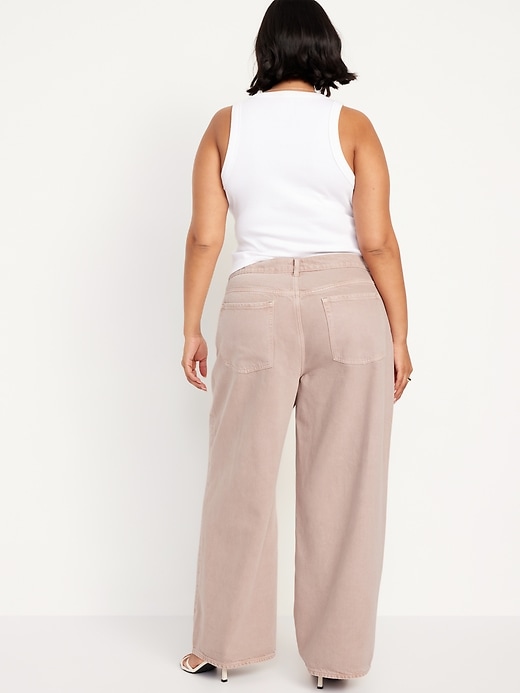 Image number 8 showing, Mid-Rise Baggy Wide-Leg Jeans