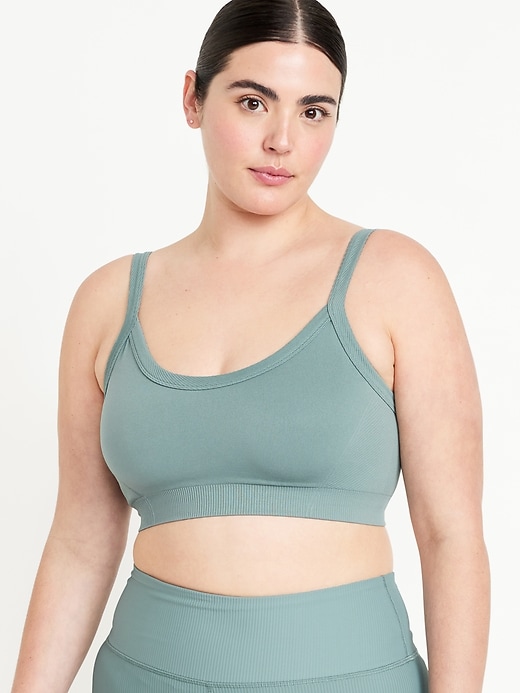 Image number 5 showing, Light Support Fluid Seamless Ribbed Sports Bra