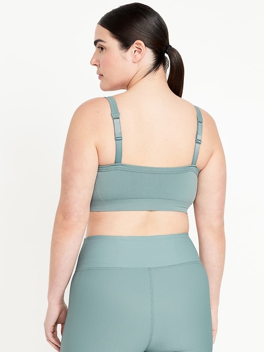 Image number 6 showing, Light Support Fluid Seamless Ribbed Sports Bra