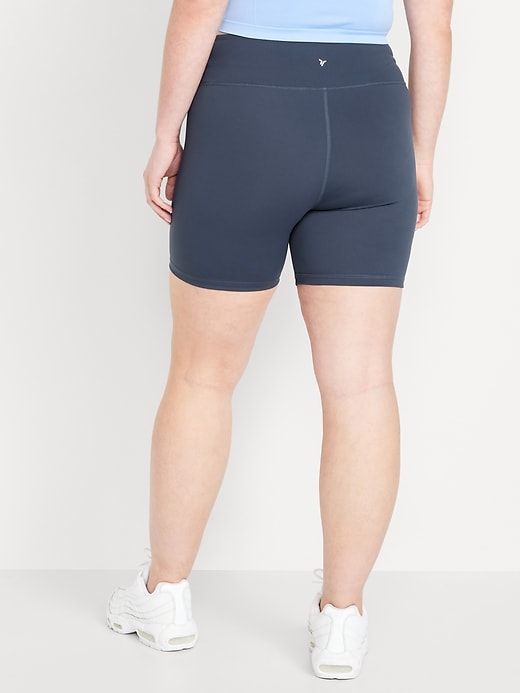 Image number 6 showing, High-Waisted PowerSoft Biker Shorts -- 6-inch inseam