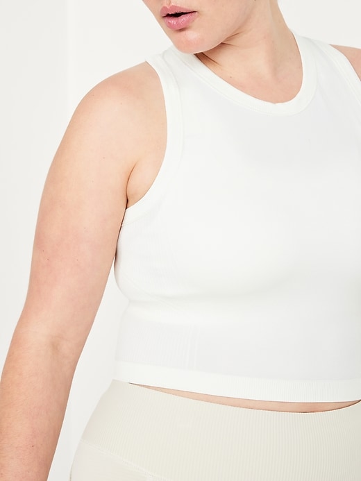 Image number 4 showing, Fitted Seamless Crop Tank Top