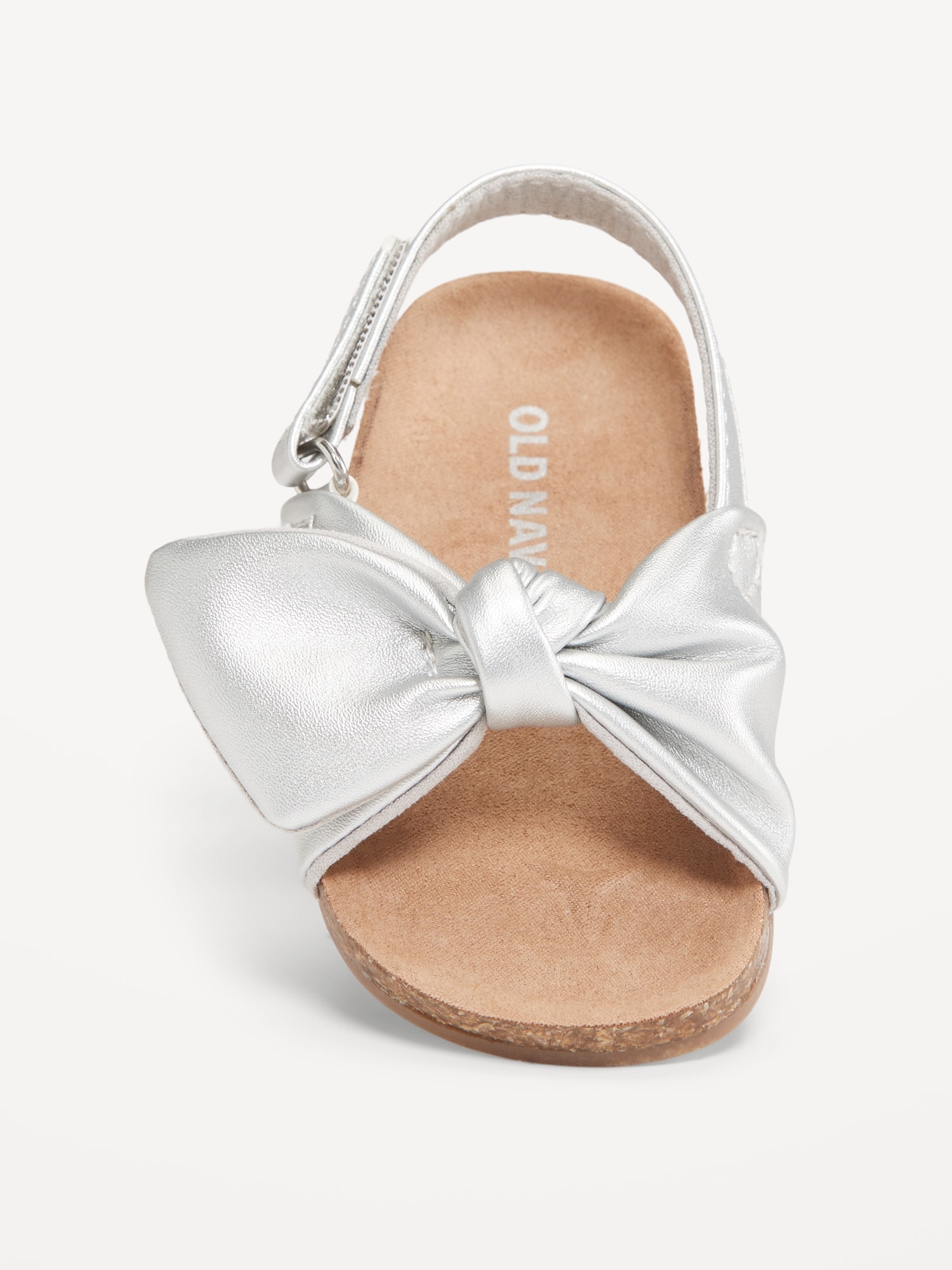 Faux-Leather Tie-Bow Sandals for Baby