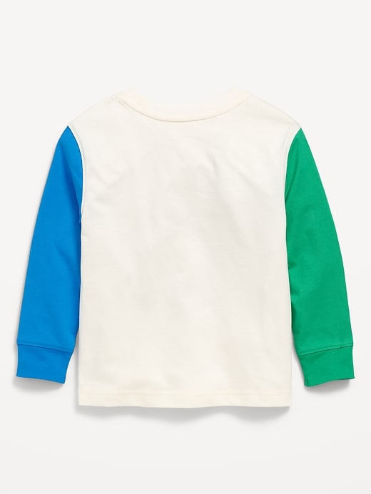 View large product image 2 of 3. Oversized Long-Sleeve Graphic T-Shirt for Toddler Boys