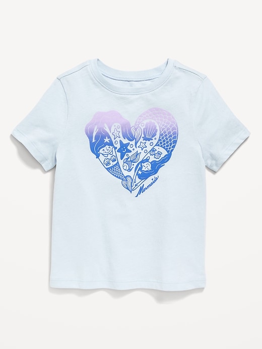 Voir une image plus grande du produit 1 de 1. T-shirt à manches courtes à imprimé pour toute-petite fille