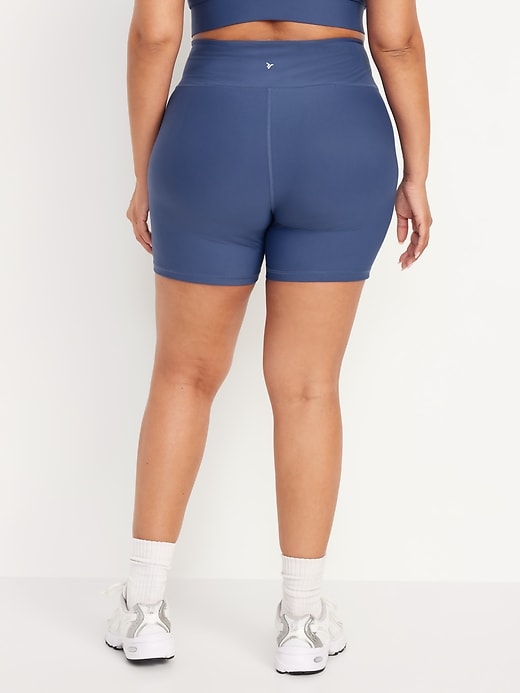 Image number 6 showing, High-Waisted PowerSoft Biker Shorts -- 6-inch inseam