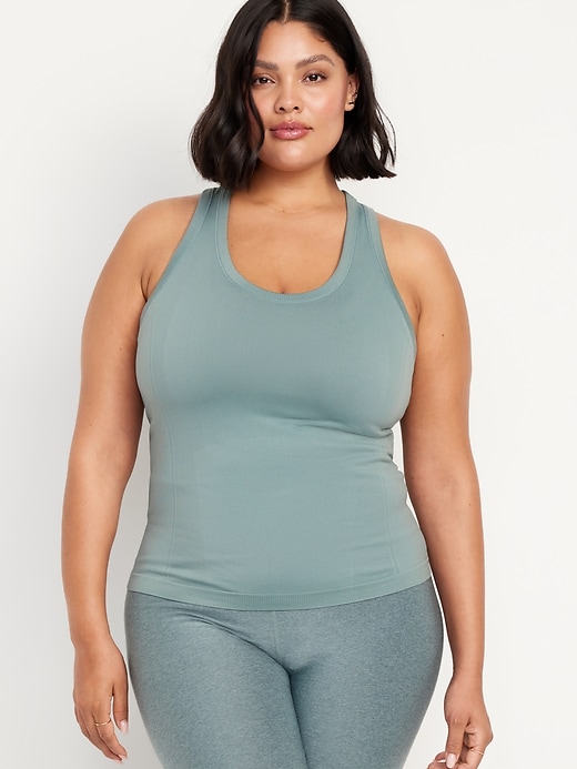 Image number 6 showing, Fitted Seamless Tank Top