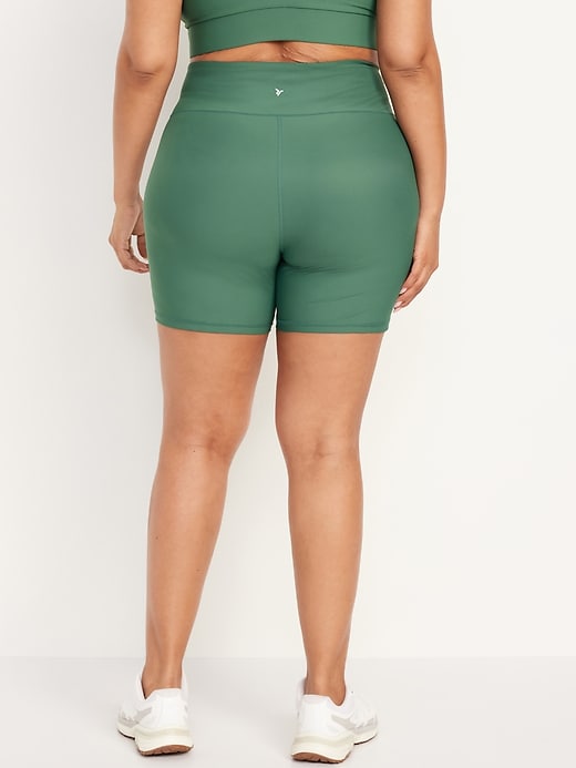 Image number 8 showing, High-Waisted PowerSoft Biker Shorts -- 6-inch inseam