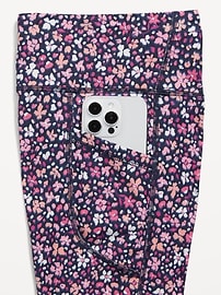 Voir une image plus grande du produit 5 de 5. Legging PowerSoft taille haute à poches latérales pour Fille