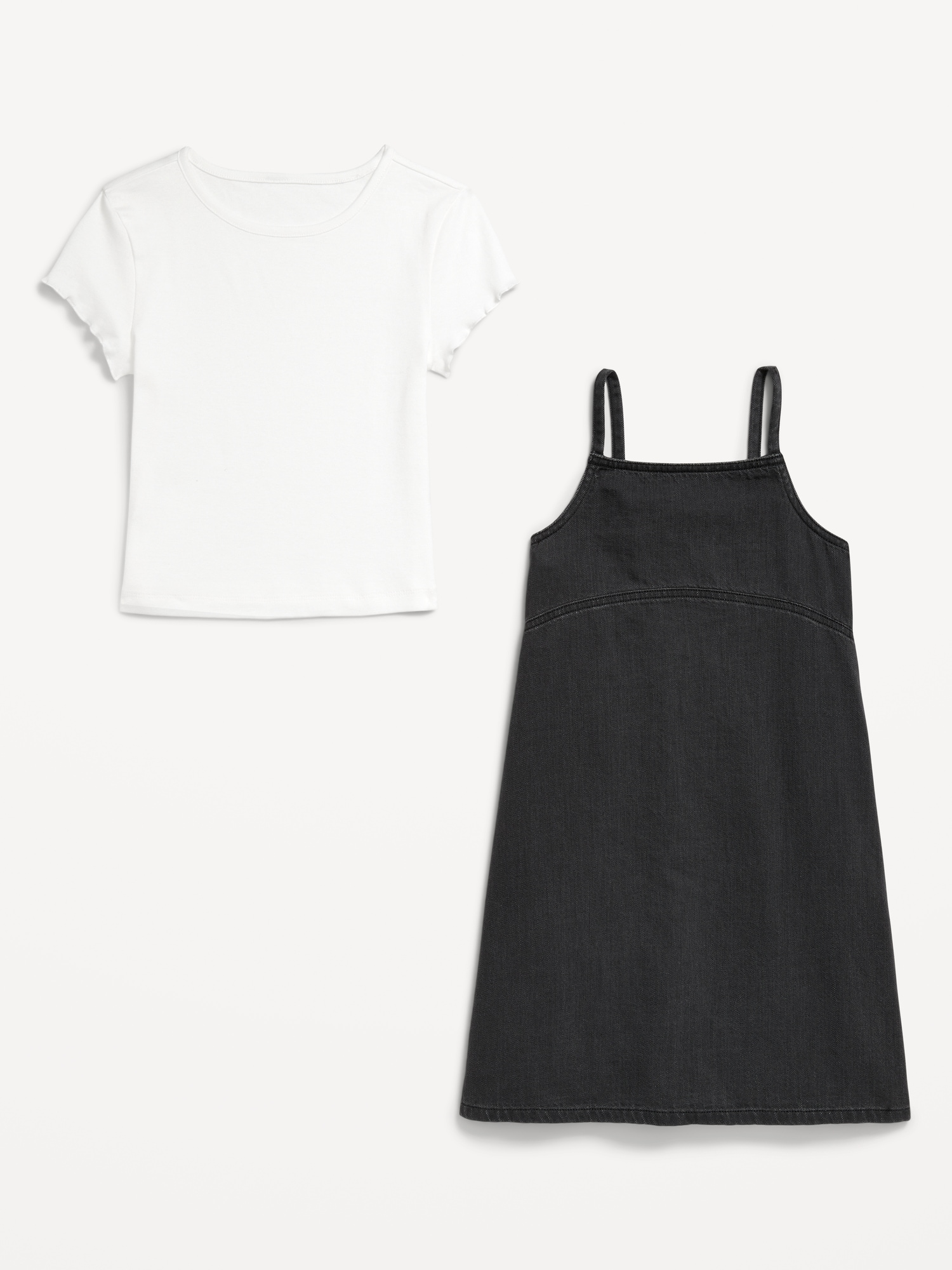 Sleeveless and Dress T-Shirt Set for Girls