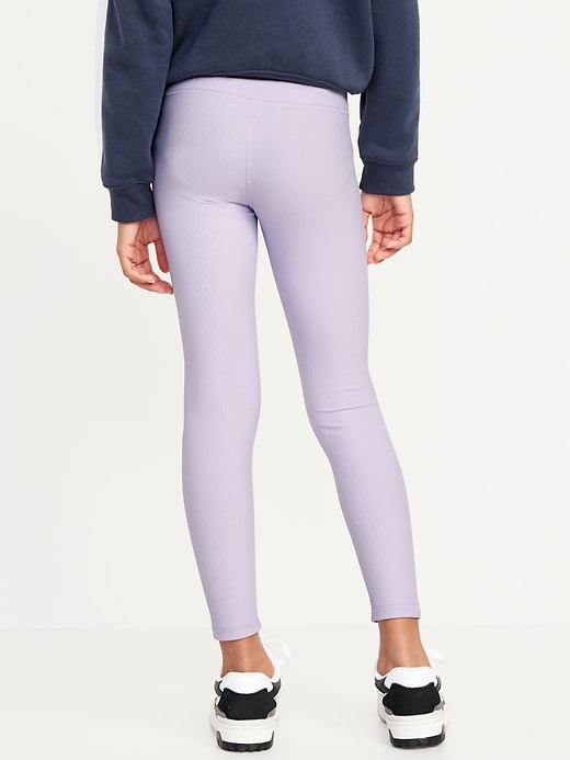 View large product image 2 of 4. High-Waisted PowerSoft 7/8-Length Performance Leggings for Girls