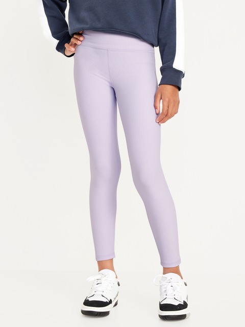 Legging PowerSoft Performance longueur 7/8 à taille haute pour Fille - Violet