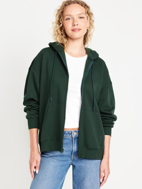Veste à capuchon surdimensionnée PurConfort - Vert