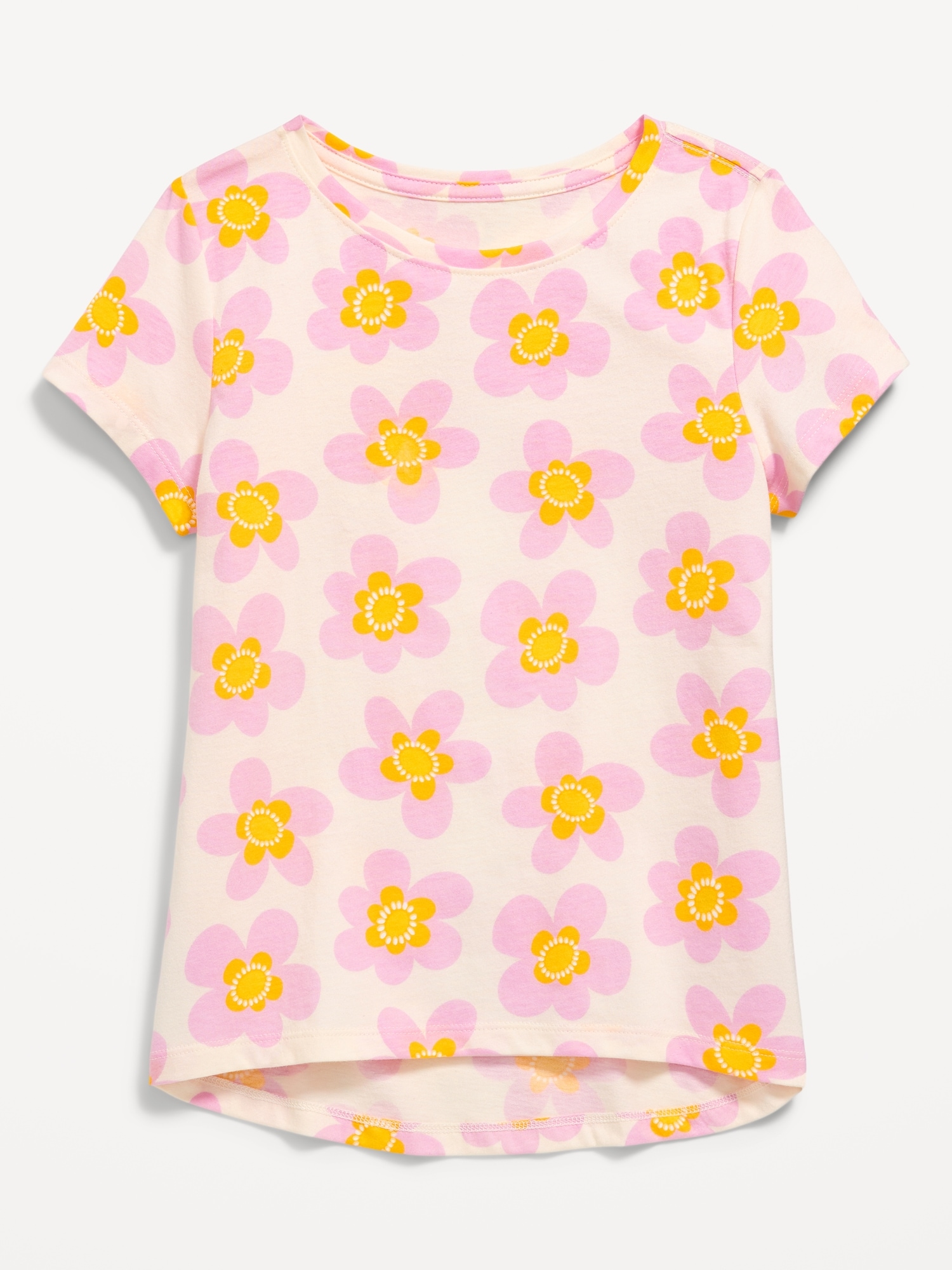 Softest Printed Short-Sleeve T-Shirt for Girls