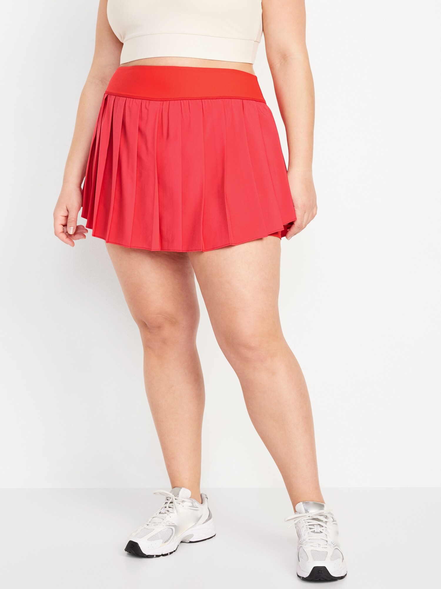Jupe De Bain Femme Taille Haute Longue - Bas De Maillot Sportif Avec Culotte Intégrée - Short Aéré été - 5