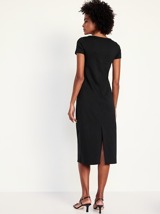 Image number 2 showing, Square-Neck Midi Dress