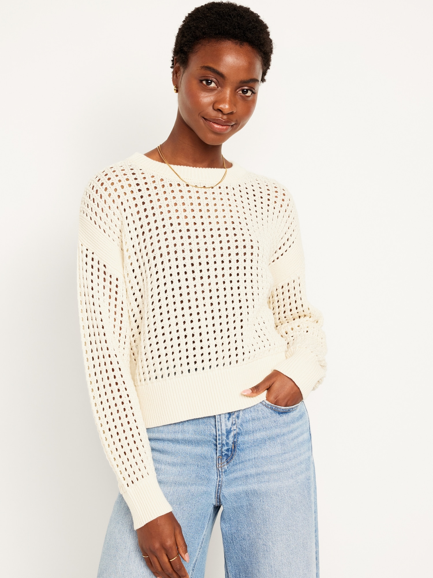 Open-Stitch Sweater | Old Navy
