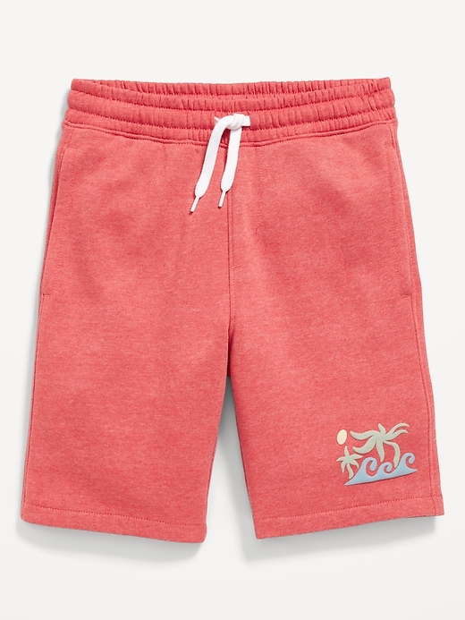 View large product image 1 of 2. Fleece Jogger Shorts for Boys (At Knee)