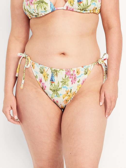 Image number 5 showing, Mid-Rise String Bikini Swim Bottoms