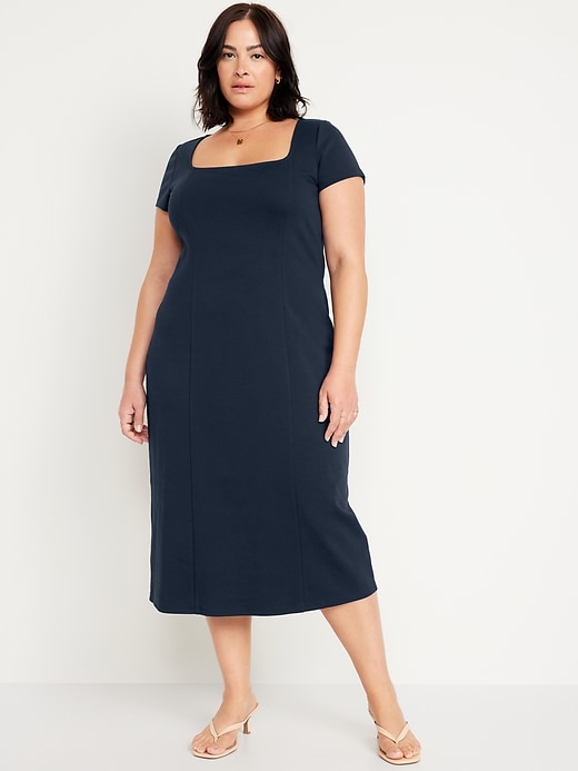 Image number 7 showing, Square-Neck Midi Dress