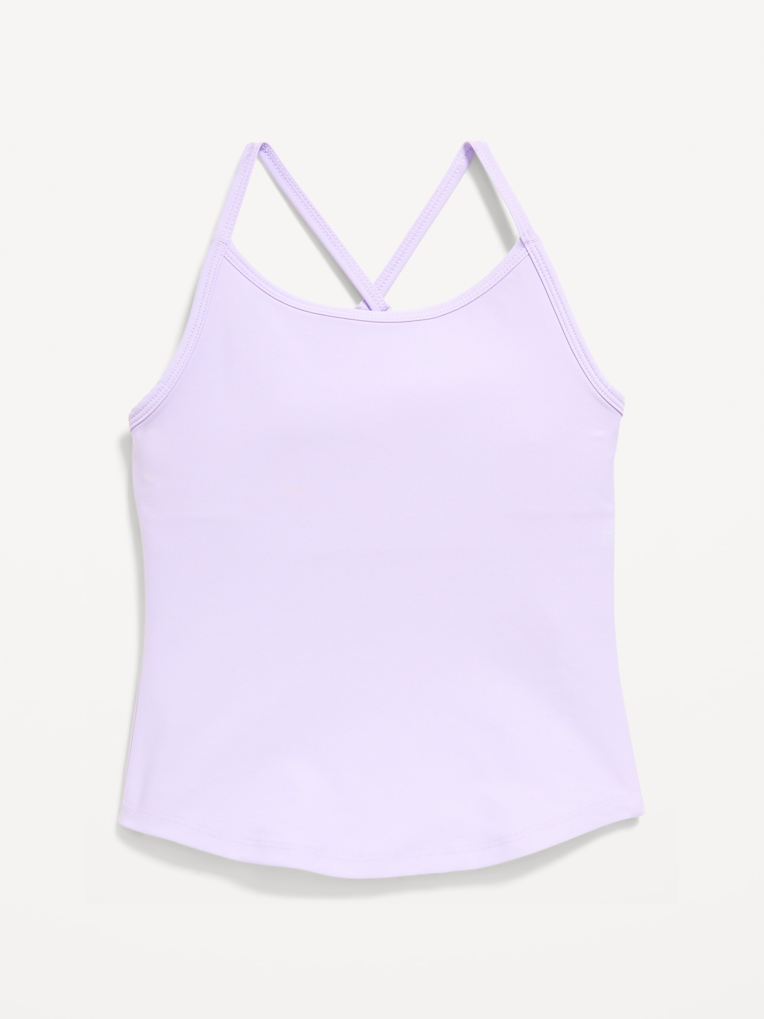 PowerSoft Fitted Cross-Back Tank Top for Girls