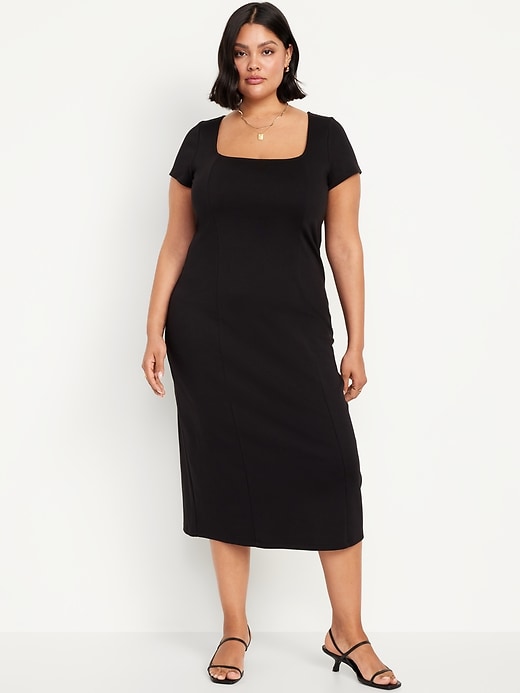 Image number 7 showing, Square-Neck Midi Dress