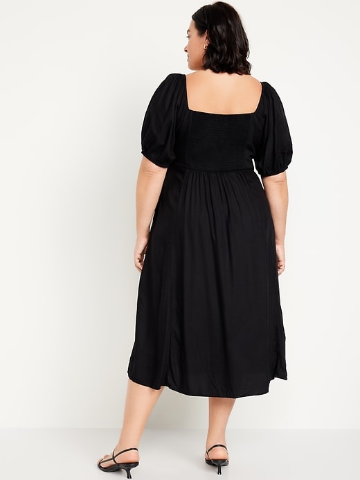 Image number 8 showing, Fit & Flare Crepe Midi Dress