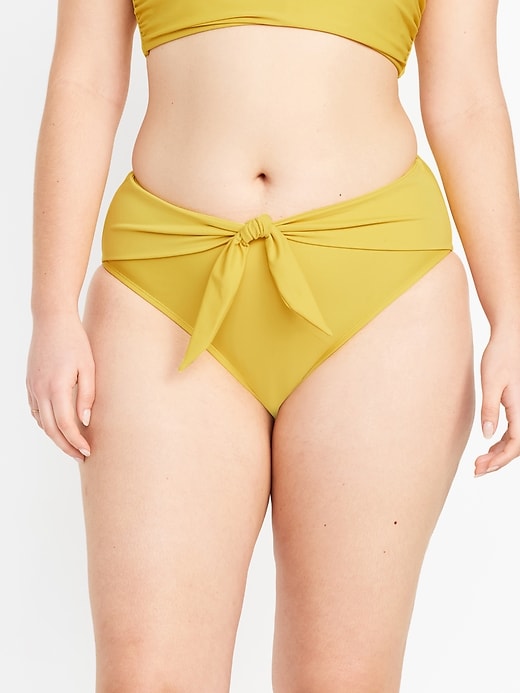 Image number 5 showing, High-Waisted Bikini Swim Bottoms