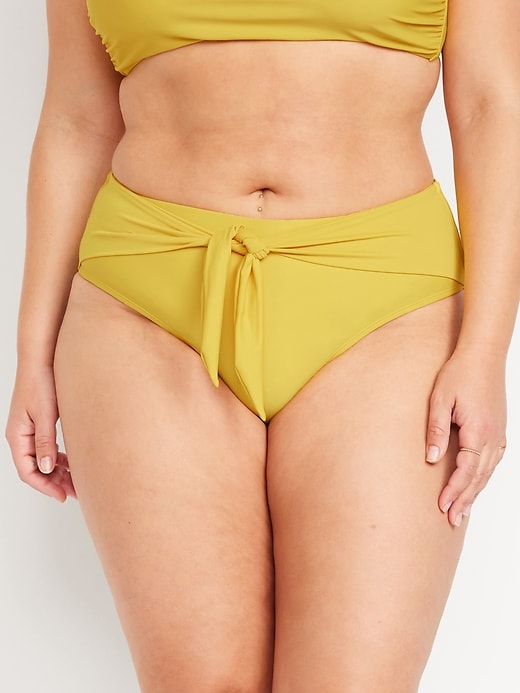 Image number 7 showing, High-Waisted Bikini Swim Bottoms