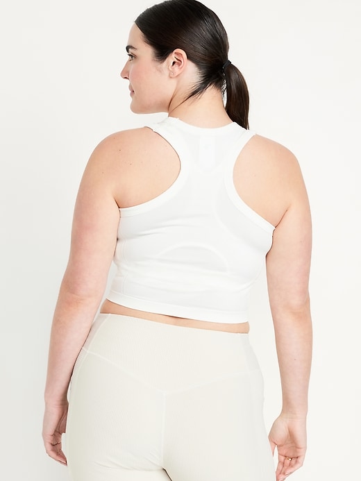 Image number 6 showing, Fitted Seamless Crop Tank Top