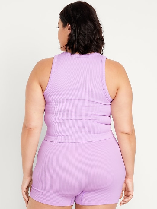 Image number 8 showing, Fitted Seamless Ribbed Tank Top